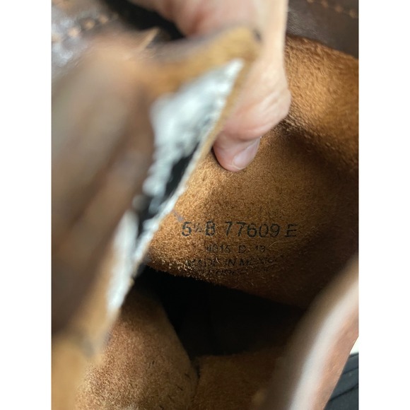 FRYE Women's Tall Veronica  Boots Brown Distressed Leather Buckle Moto Size 5.5 - Picture 9 of 13